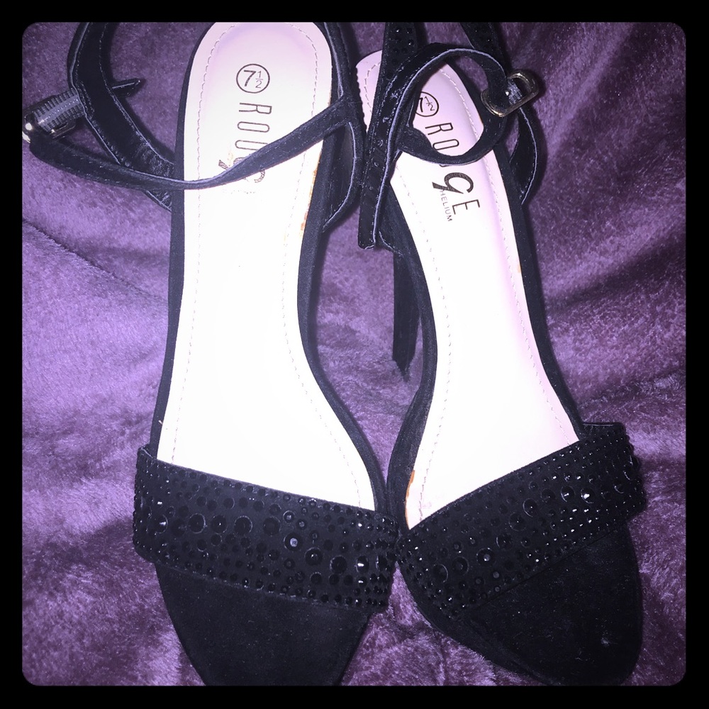 Black High heels.